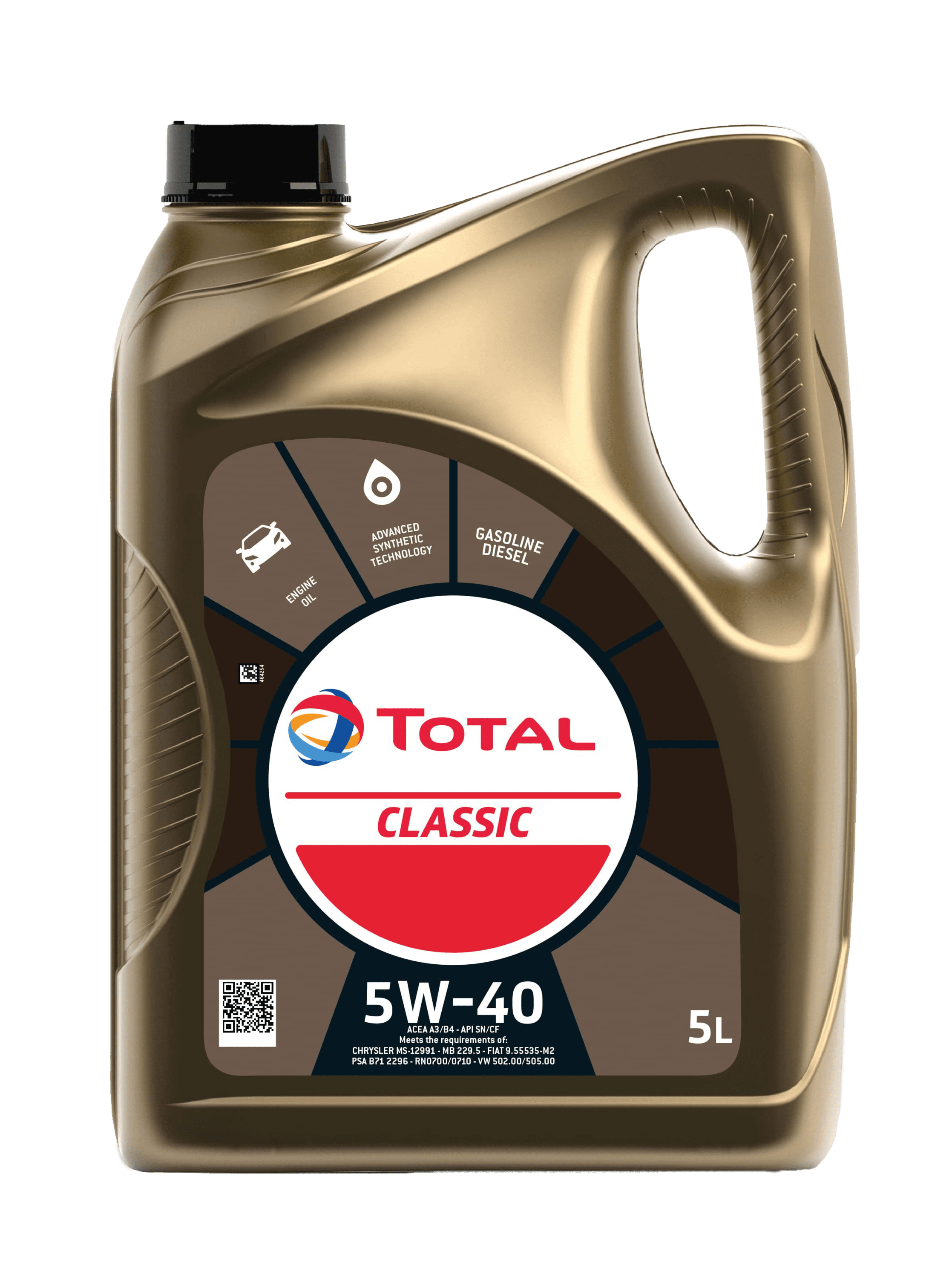 Моторное масло Total CLASSIC 5W40, 5л (TOTAL: 156721)